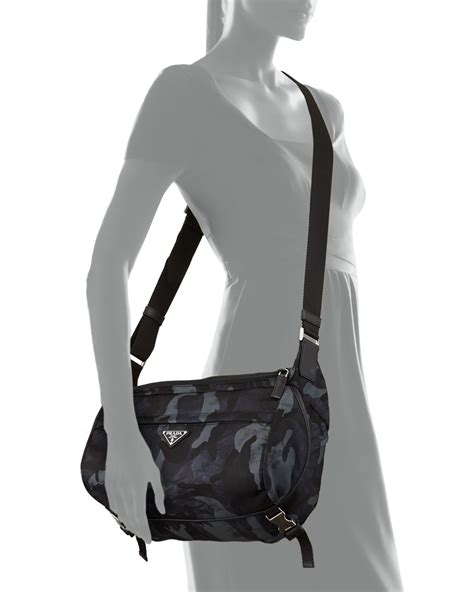 prada camouflage messenger bag|nylon messenger bag for men.